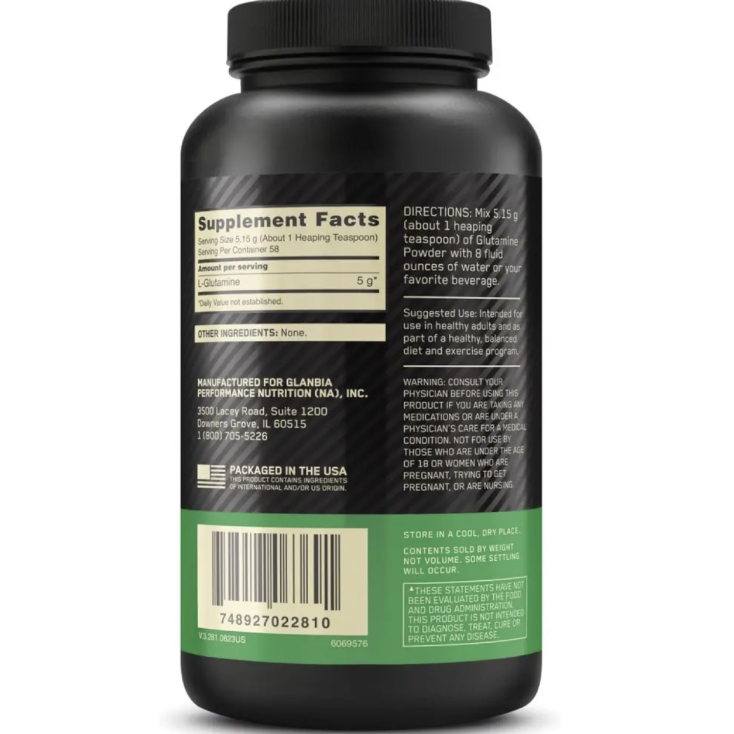 Optimum Nutrition Glutamine Powder 300g