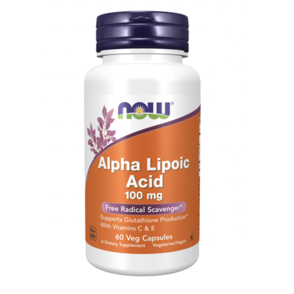 Alpha Lipoic Acid 100 mg 60 veg capsules NOW