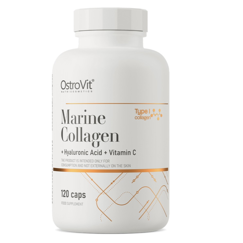 Marine Collagen with Hyaluronic Acid and Vitamin C 120 caps