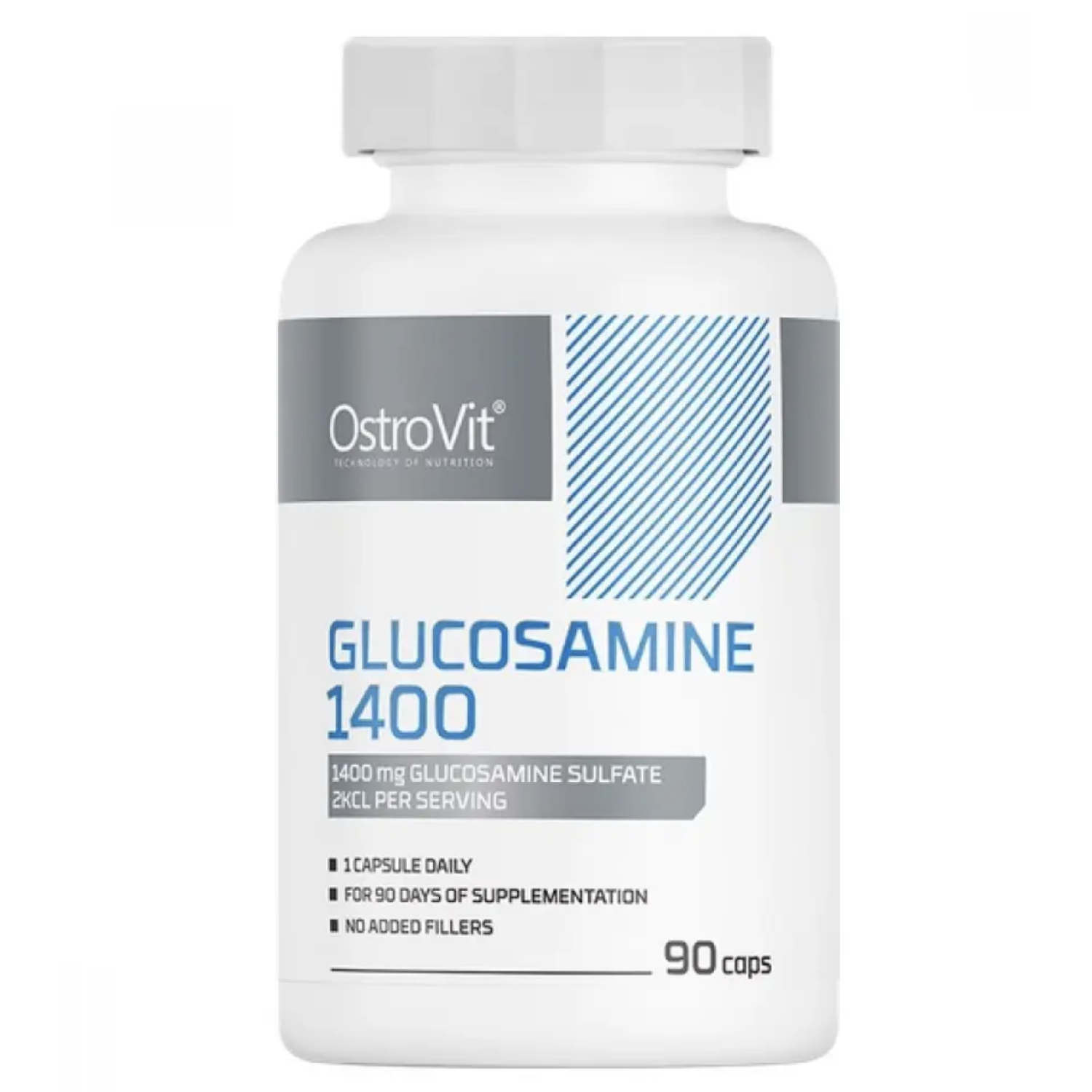 OstroVit Glucosamine 1400 mg 90 капсул, глюкозамін
