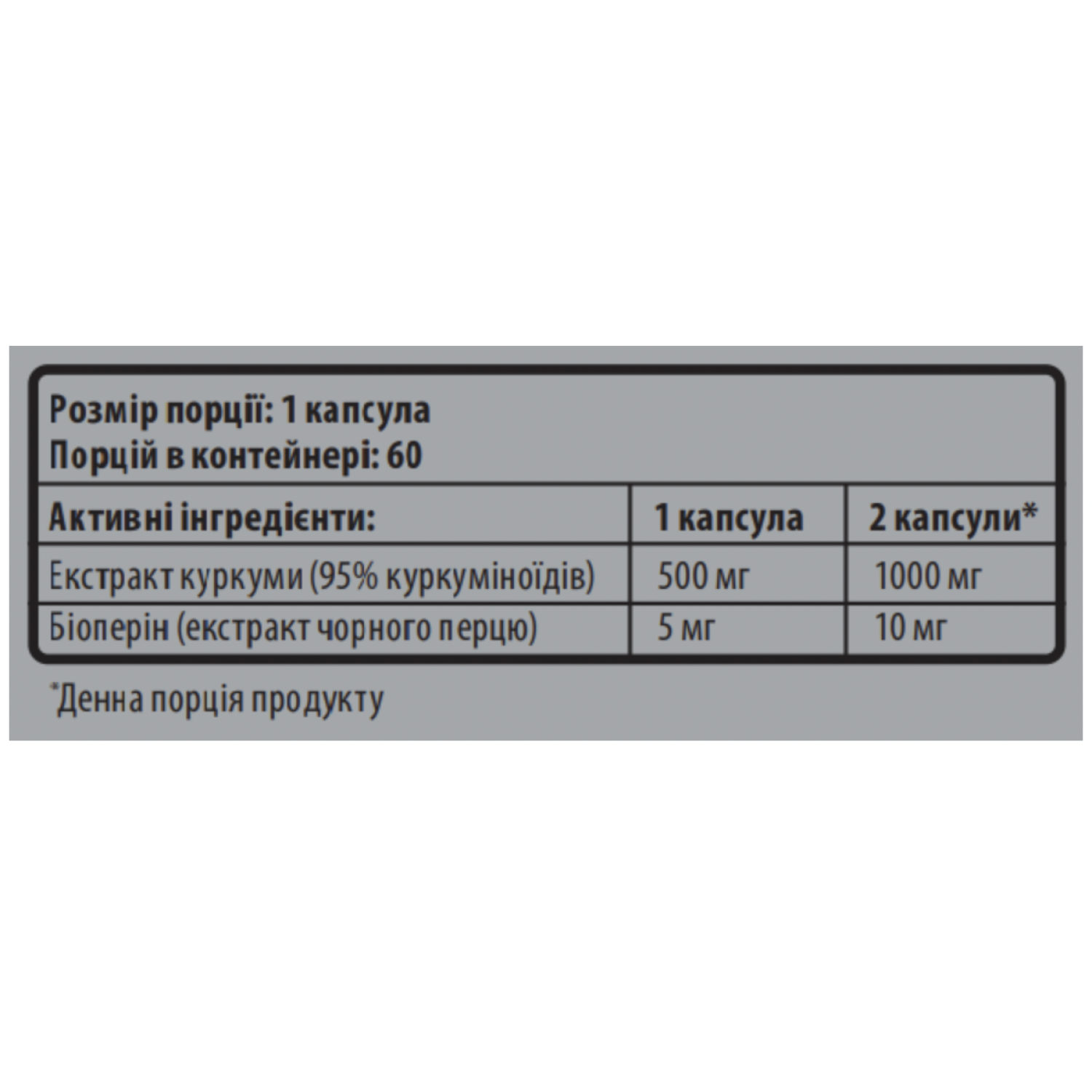 Curcumin 95% - 60 капс Sporter