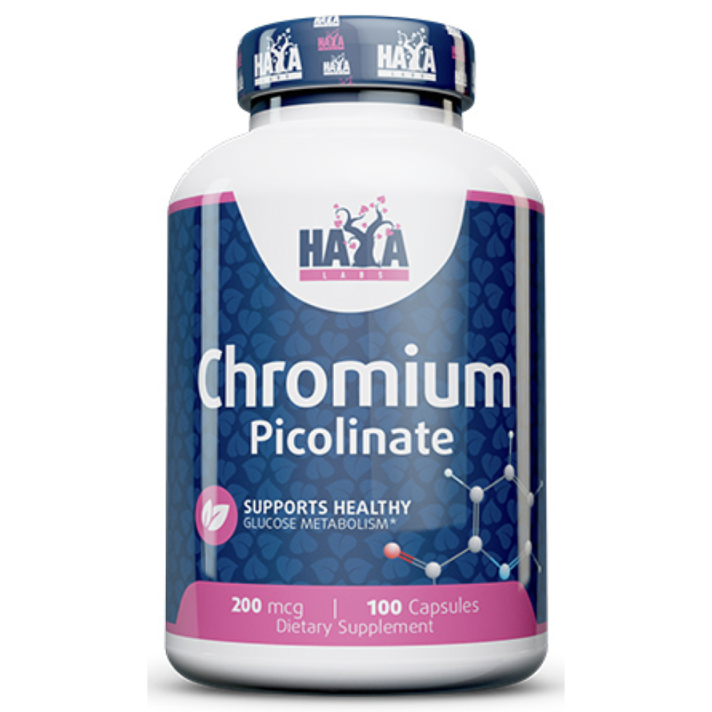 Chromium Picolinate 200 mcg 100 caps Haya Labs
