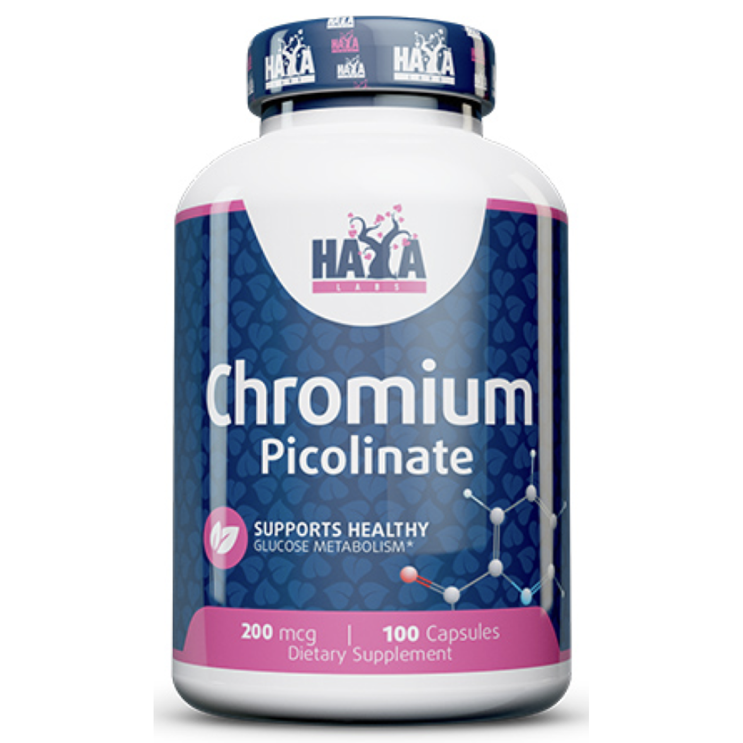 Chromium Picolinate 200 mcg 100 caps Haya Labs