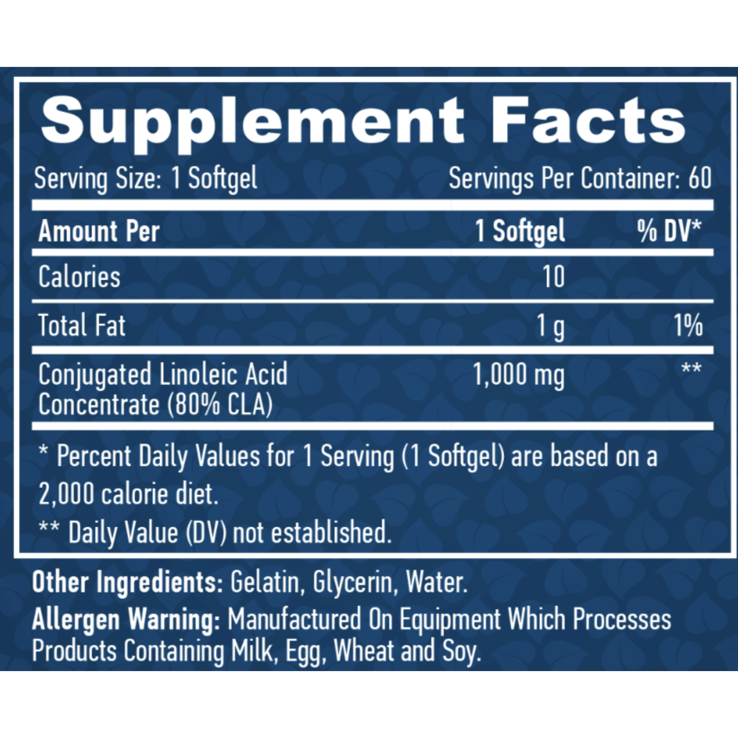 CLA 1000 mg 60 softgels Haya Labs
