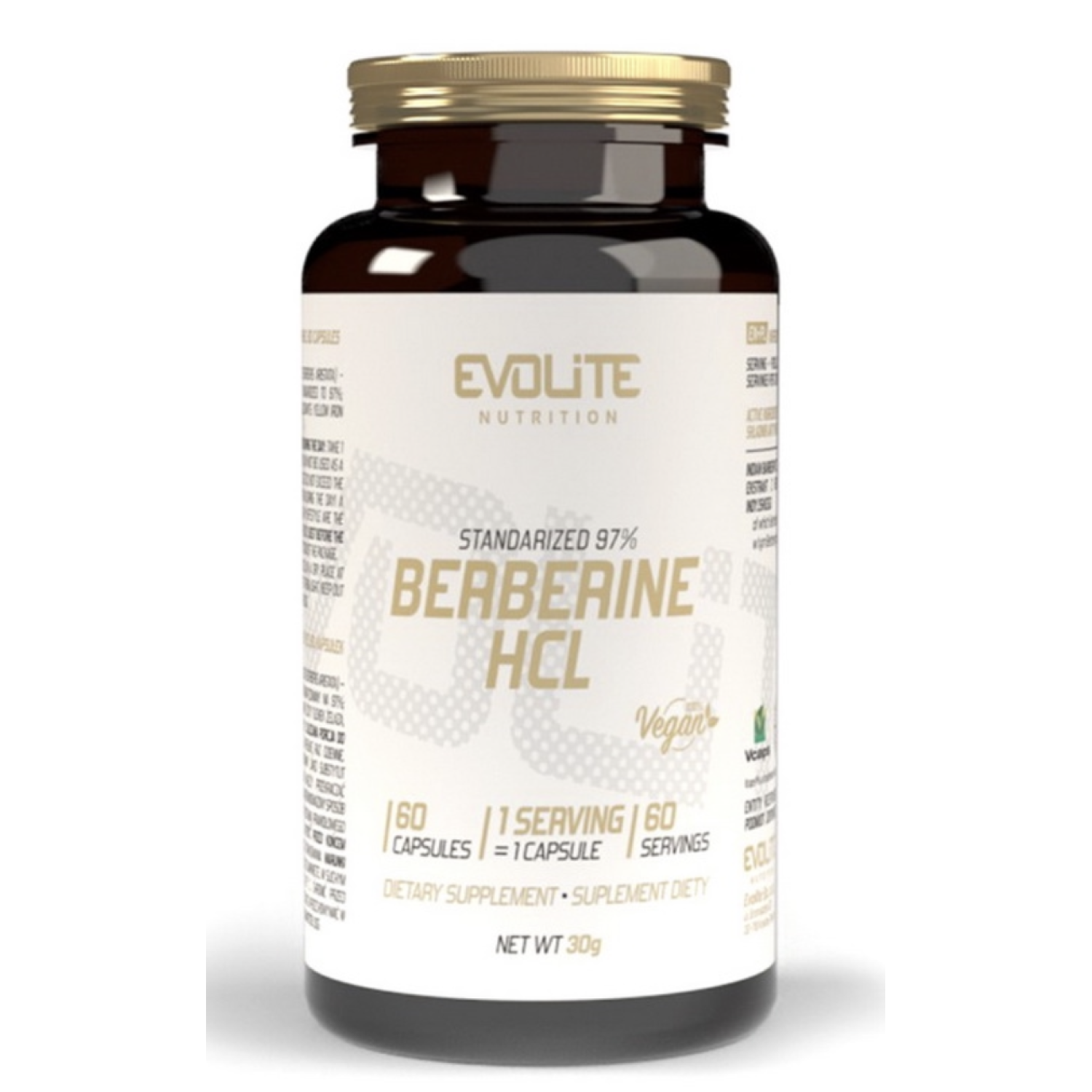 Evolite Nutrition Berberine HCl 400 Mg 60 Veg Caps