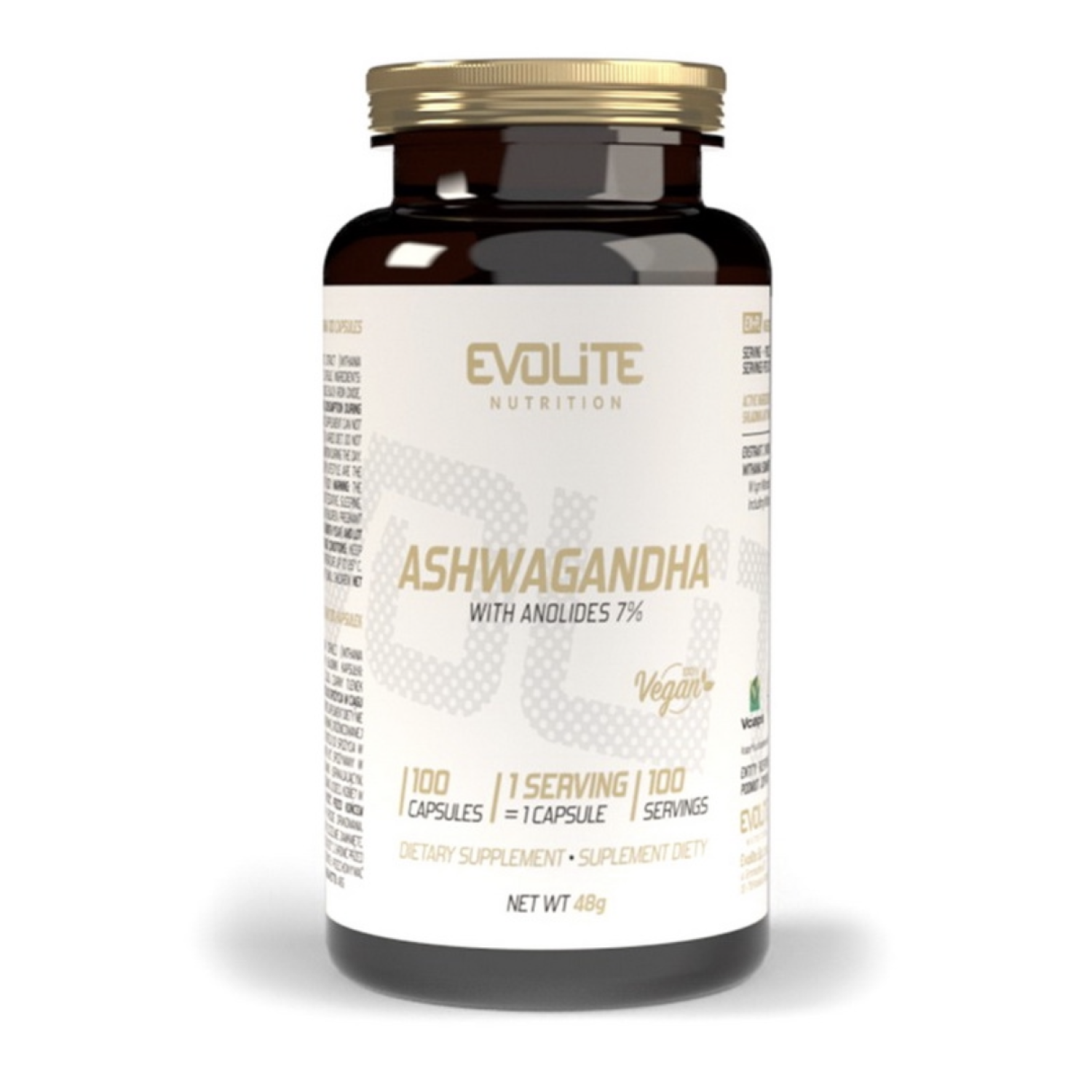 Evolite Nutrition Ashwagandha 375 Mg (100 Veg Caps)