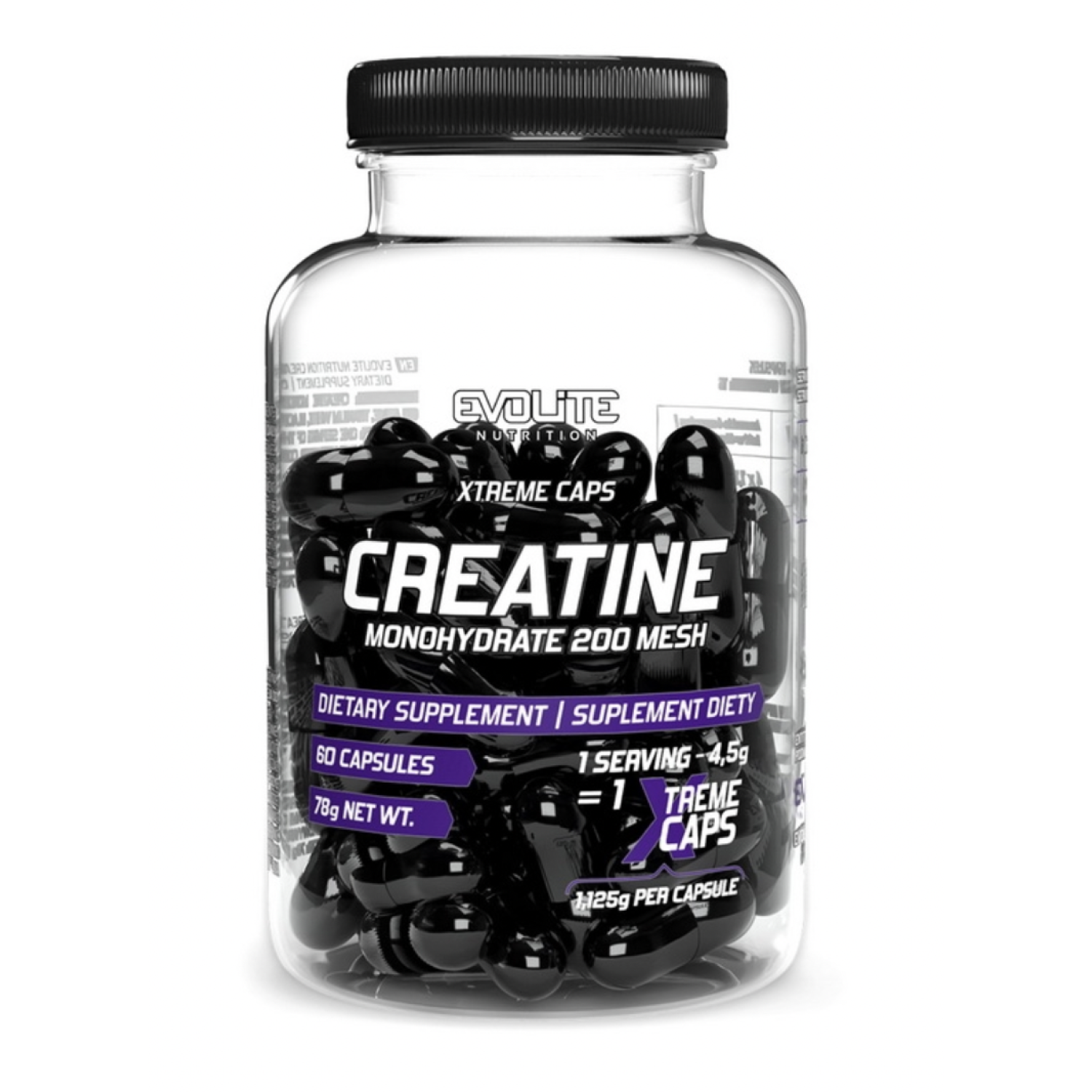 Creatine 60 caps Evolite Nutrition