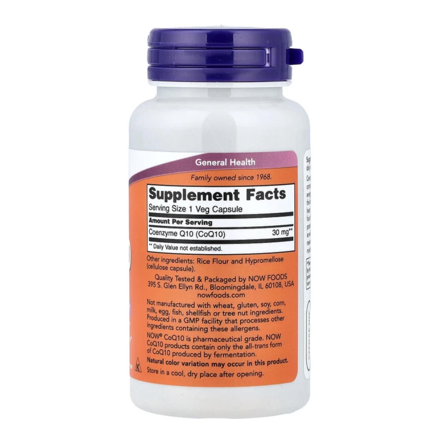 CoQ10 30 mg 60 veg caps Now Foods
