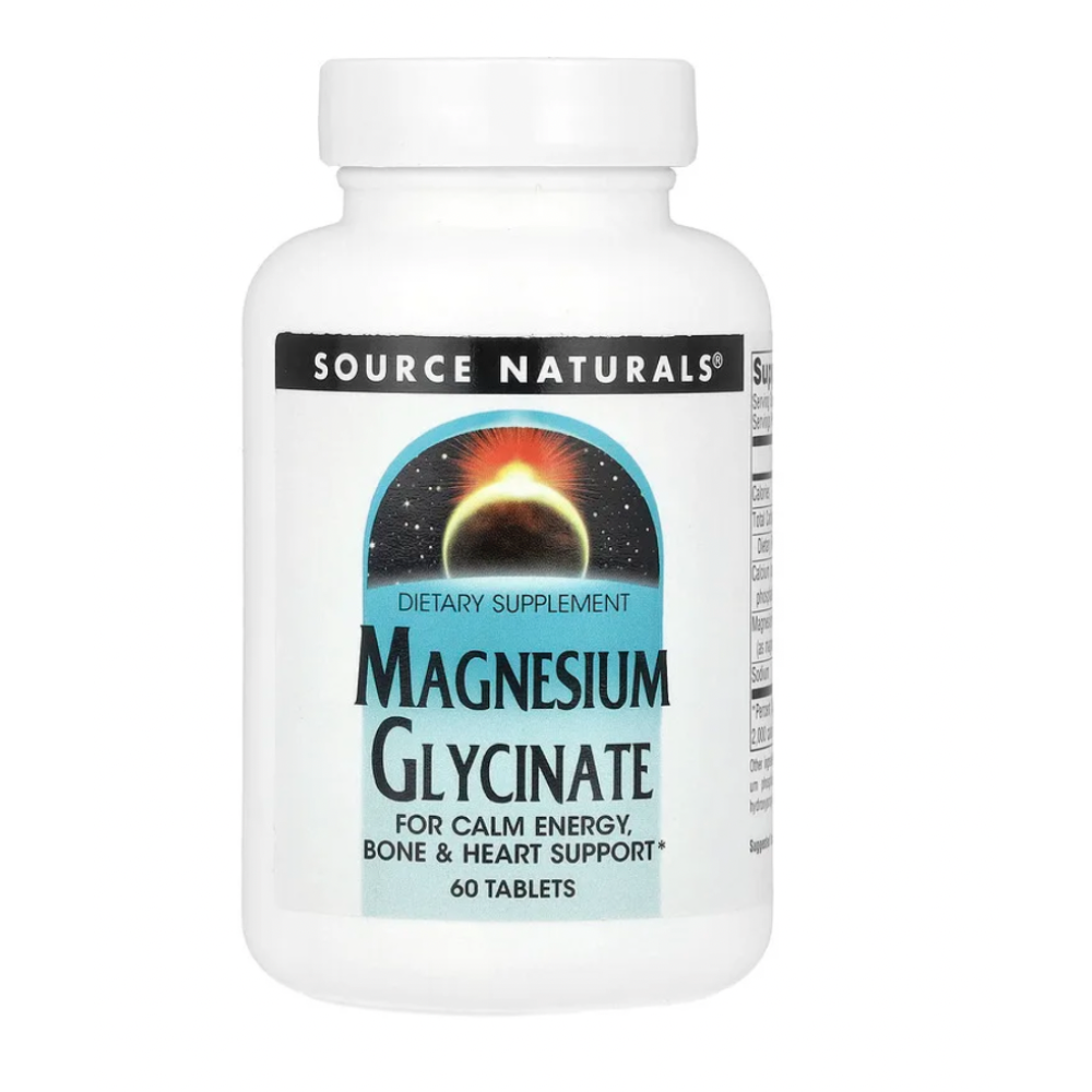 Magnesium Glycinate 60 tabl Source Naturals