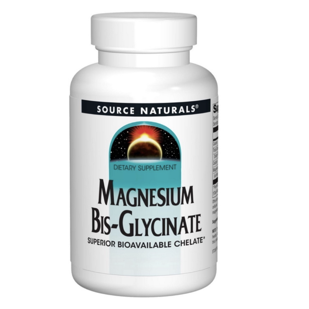 Source Naturals Magnesium Bis-Glycinate (60 Tabs)