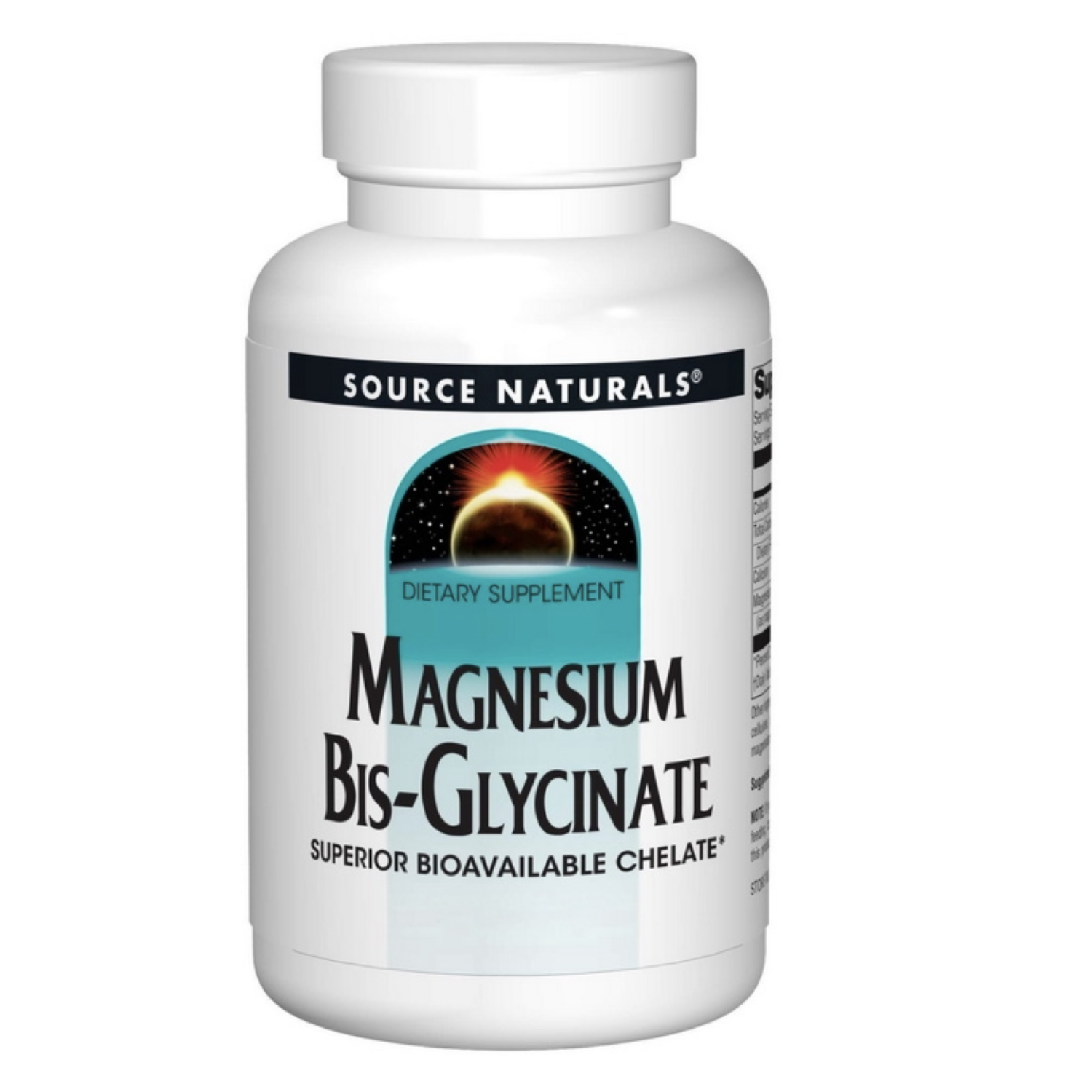 Source Naturals Magnesium Bis-Glycinate (60 Tabs)