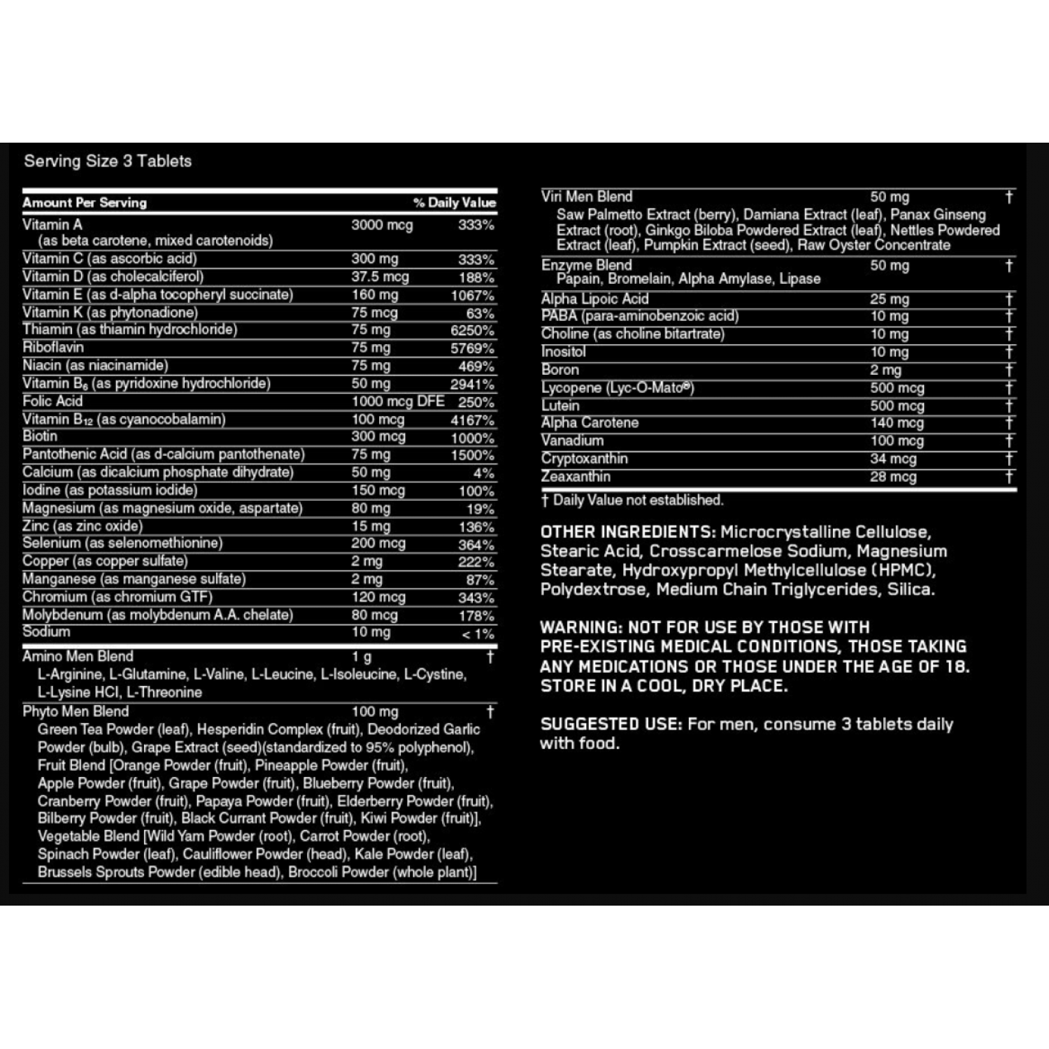 Opti Men 150 tabl Optimum Nutrition