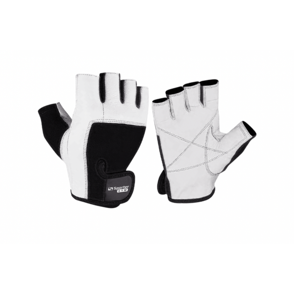 Men White/Black Перчатки Sporter