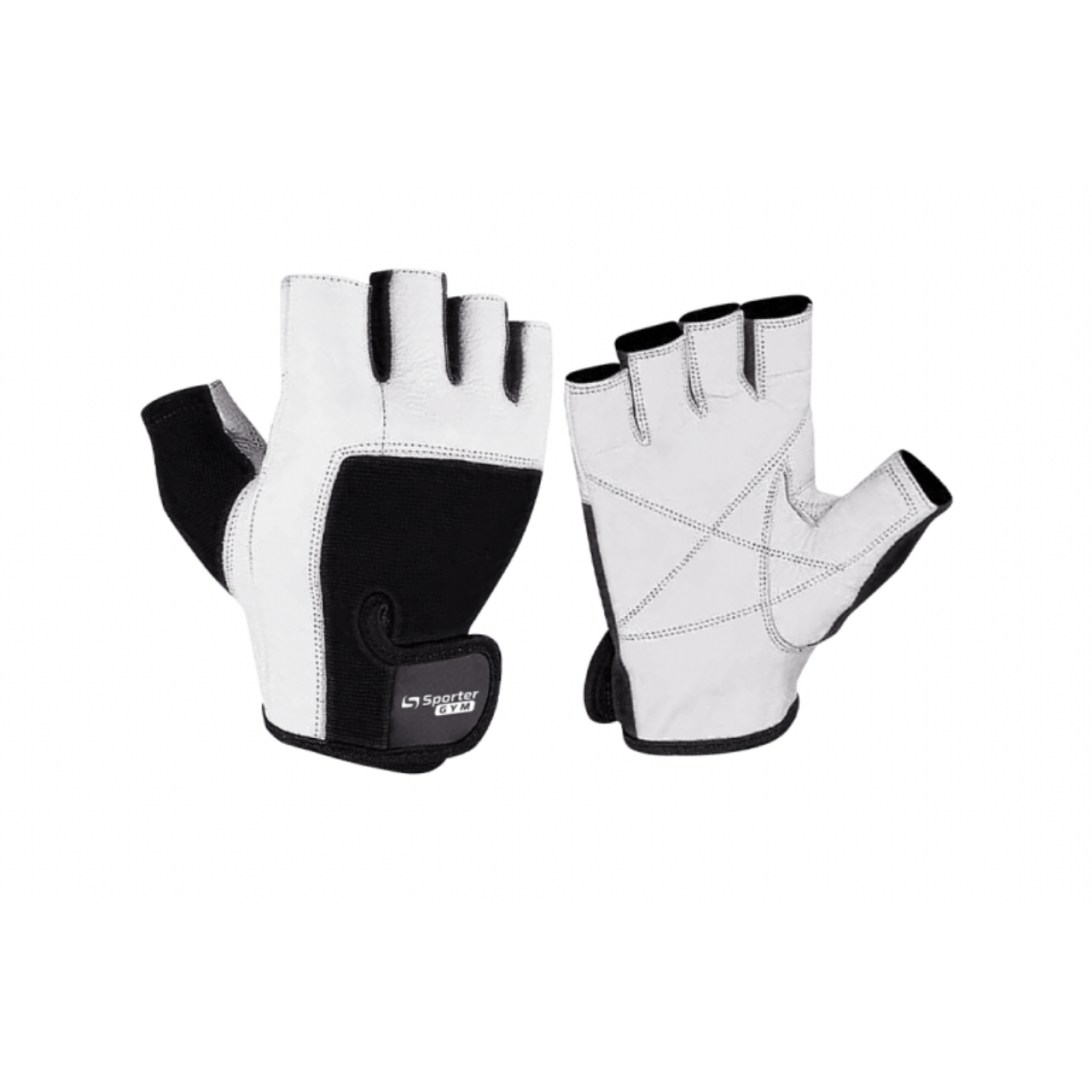 Men White/Black Перчатки Sporter