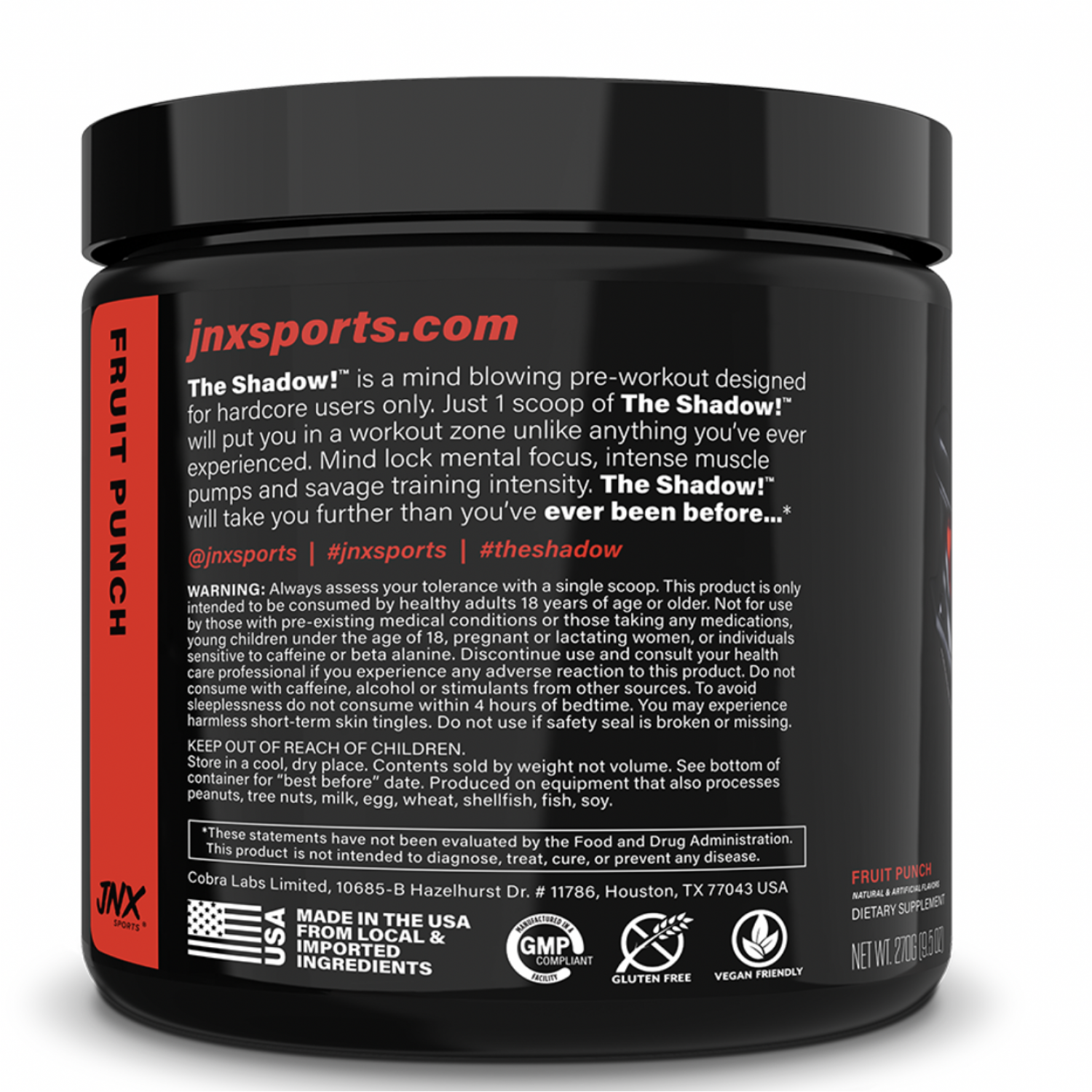 The Shadow pre-workout 270 g JNX