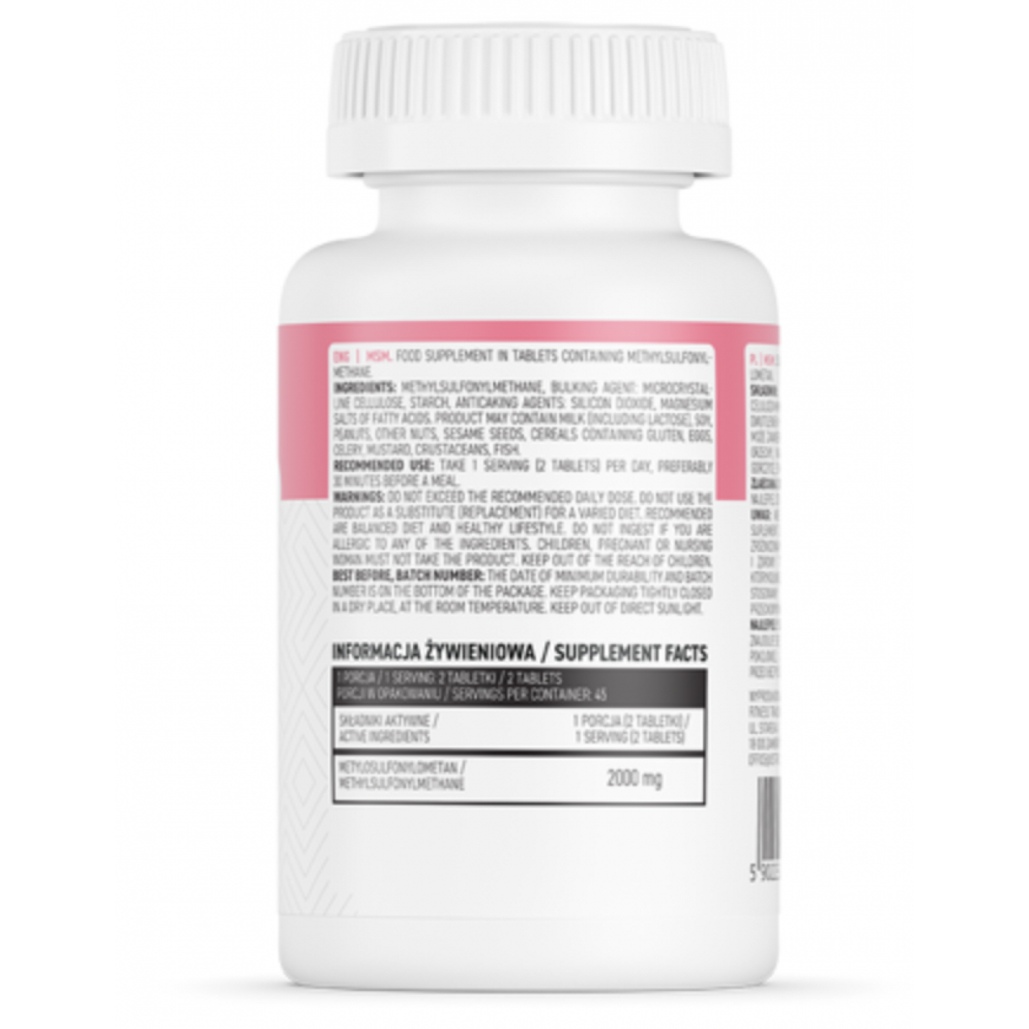 MSM 90 tabs OstroVit